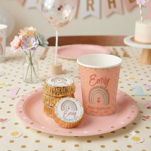 Girl's Natural Boho Party Light Coral 紙コップ