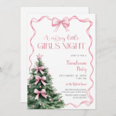 Girls Night Christmas Party 招待状 (正面/裏面)