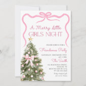 Girls Night Christmas Party Invitation 招待状 (正面)