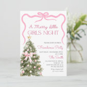 Girls Night Christmas Party Invitation 招待状 (スタンド正面)