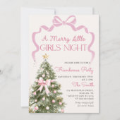 Girls Night Christmas Party Invitation 招待状 (正面)