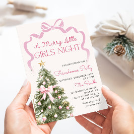 Girls Night Christmas Party Invitation 招待状