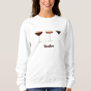 Girls Night Espresso Martiniクルー名マッチング スウェットシャツ