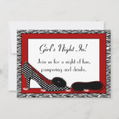 Girl's Night In PJパーティーin Red 招待状 (正面)