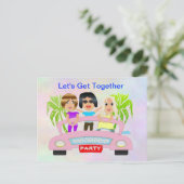 Girls Night Outはがき ポストカード (スタンド正面)