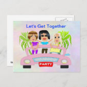 Girls Night Outはがき ポストカード (正面/裏面)