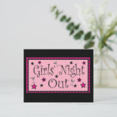 Girls Night Out:招待状 ポストカード (スタンド正面)