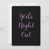 Girls night out 案内状 (裏面)