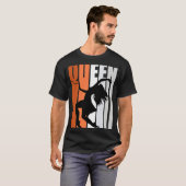 Girls Orange Dance Queen Princess Birthday Determi Tシャツ (正面フル)