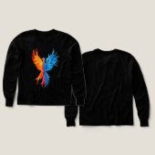 Girls' Phoenix Rising Premium Long Sleeve (デザイン 正面＆背面)