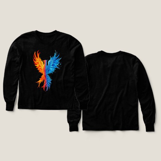 Girls' Phoenix Rising Premium Long Sleeve (デザイン 正面＆背面)