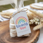 Girls Pink Cute Rainbow Birthday Favor ギフトタグ