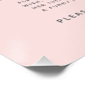 Girls Pink Woodland Bunny Time Capsule Sign ポスター (コーナー)