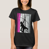 Girls Pinky Archery 14th Birthday Bow Arrow Archer Tシャツ (正面)