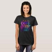 Girls Play Drums Get over it Drummer Musician Tシャツ (正面フル)