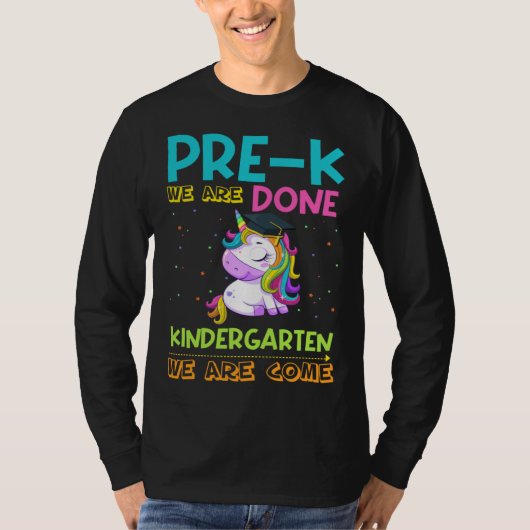 Girls Pre-K Graduation Magical Unicorn Tシャツ (正面)