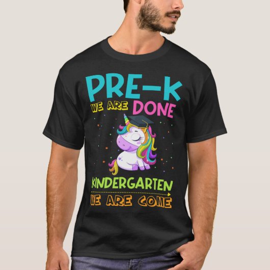 Girls Pre-K Graduation Magical Unicorn Tシャツ (正面)