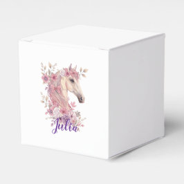 Girls Pretty Ponies Pastel Floral Horse フェイバーボックス