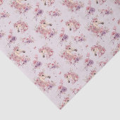 Girls Pretty Ponies Pastel Floral Horse 薄葉紙 (詳細)