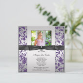 Girls Purple写真卒業のお知らせ 招待状 (スタンド正面)