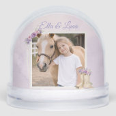 Girls Purple Floral Horse (正面)