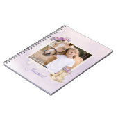 Girls Purple Floral Horse ノートブック (左側)