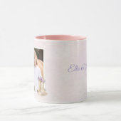 Girls Purple Floral Horse マグカップ (中央)