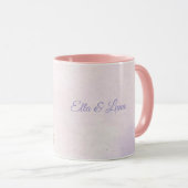 Girls Purple Floral Horse マグカップ (正面右)