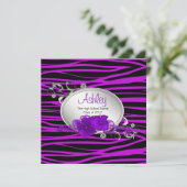 Girls Purple Zebra卒業発表 招待状 (スタンド正面)