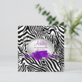 Girls Purple Zebra卒業発表 招待状 (スタンド正面)