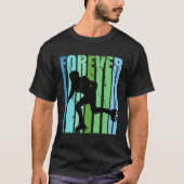 Girls Retro Forever Roller Skating Bday Roller Gir Tシャツ (正面)