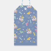 Girls Retro Purple Unicorn Birthday ギフトタグ (裏面)