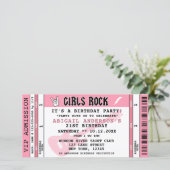 GIRLS ROCK CONCERT TICKET バースデー招待状 (スタンド正面)