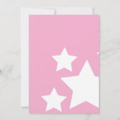 Girls Rockstar Guitar Star Rock Birthday Party  招待状 (裏面)