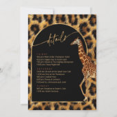 Girls Run Wild Safari Bachelorette Weekend ID1148 招待状 (裏面)