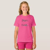 Girls' Santa Rudolph Christmas T-Shirt Tシャツ (正面フル)