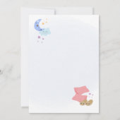 Girls Sleepover Invite Slumber Party PJs Pillows  招待状 (裏面)