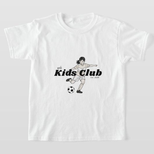 girls soccer kids club t-shirt tシャツ (レイダウン)