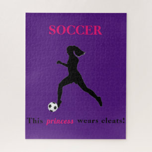 Girls Soccer - This princess wears cleats! ジグソーパズル