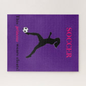 Girls Soccer - This princess wears cleats! ジグソーパズル (横)