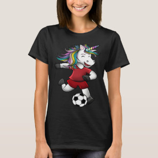 Girls Soccer  Unicorn Love  Magical Team Tシャツ