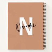Girls’ Spiral Notebook – Light Peachy Beige "Naomi ノートブック (裏面)