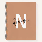 Girls’ Spiral Notebook – Light Peachy Beige "Naomi ノートブック (正面)