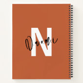 Girls’ Spiral Notebook – Warm Terracotta "Naomi" ノートブック (裏面)