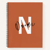 Girls’ Spiral Notebook – Warm Terracotta "Naomi" ノートブック (正面)