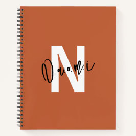 Girls’ Spiral Notebook – Warm Terracotta "Naomi" ノートブック