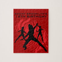 Girls Spy Party Red Fingerprint