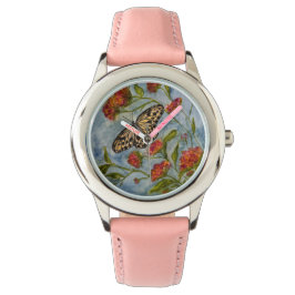 Girls Sweet Butterfly Kids Watch 腕時計
