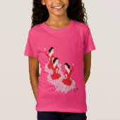 Girl's T-shirt : スペインの Dancer Tシャツ (正面)