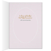 Girl's Thank You Holy Communion Card - Black Hair (内側 (右))